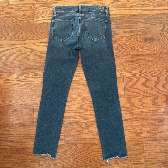 PAIGE Denim Skyline Ankle Peg Jeans Size 27 Raw Hem - Picture 12 of 12